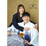 成人式，家族写真