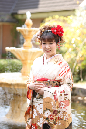 倉敷,茶屋町,岡山付近で成人式の前撮りは早島の佐藤写真館へ