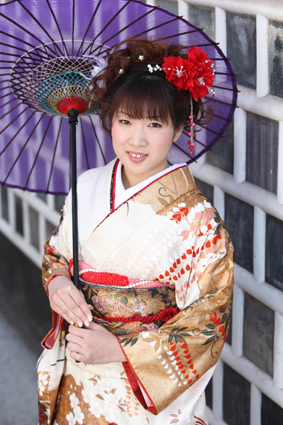 倉敷,茶屋町,岡山付近で成人式の前撮りは早島の佐藤写真館へ,美観地区での前撮りもステキ