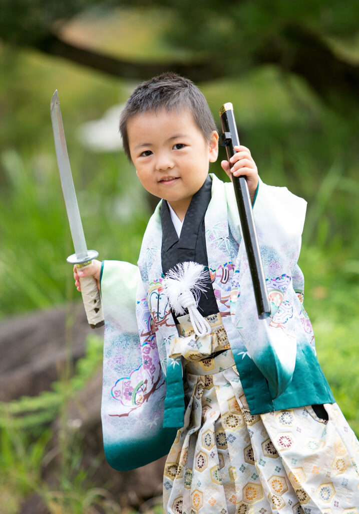 刀を持って七五三ロケ，あらわず観音