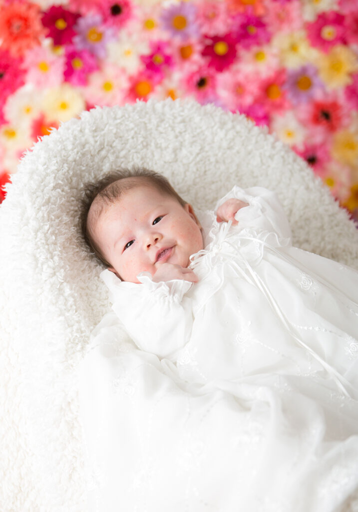 お宮参りのドレス写真