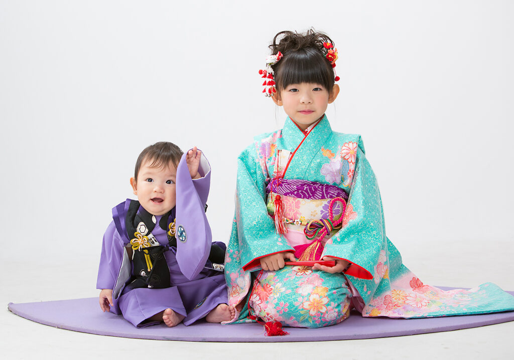 7歳の七五三は着物で！兄弟と一緒だと思い出がさらに素敵に！！