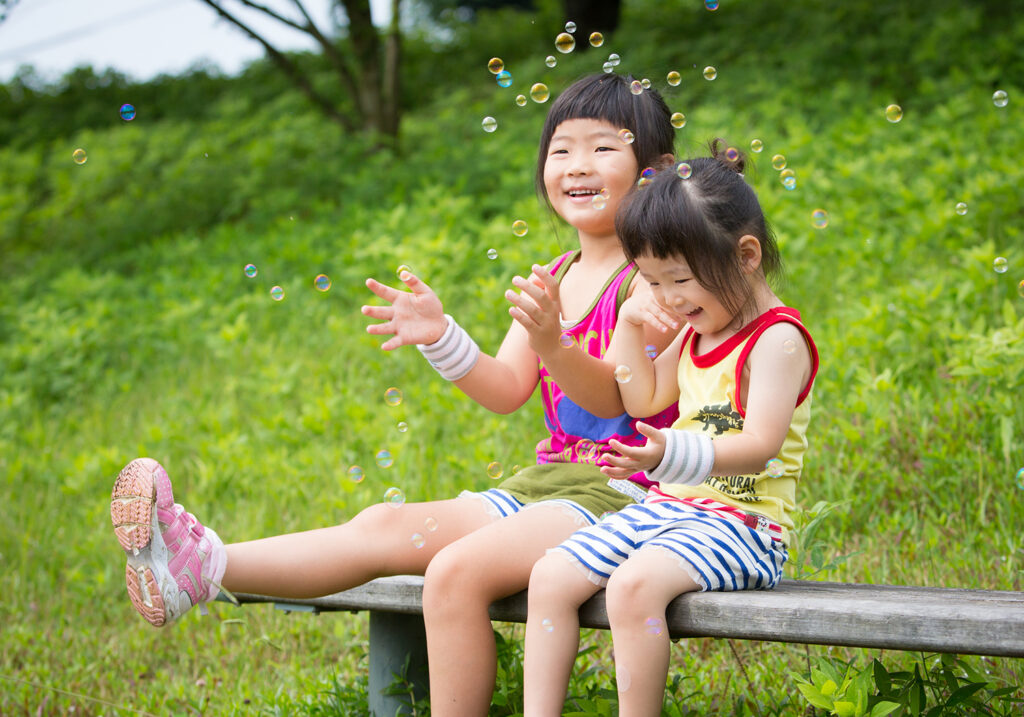 シャボン玉と兄弟