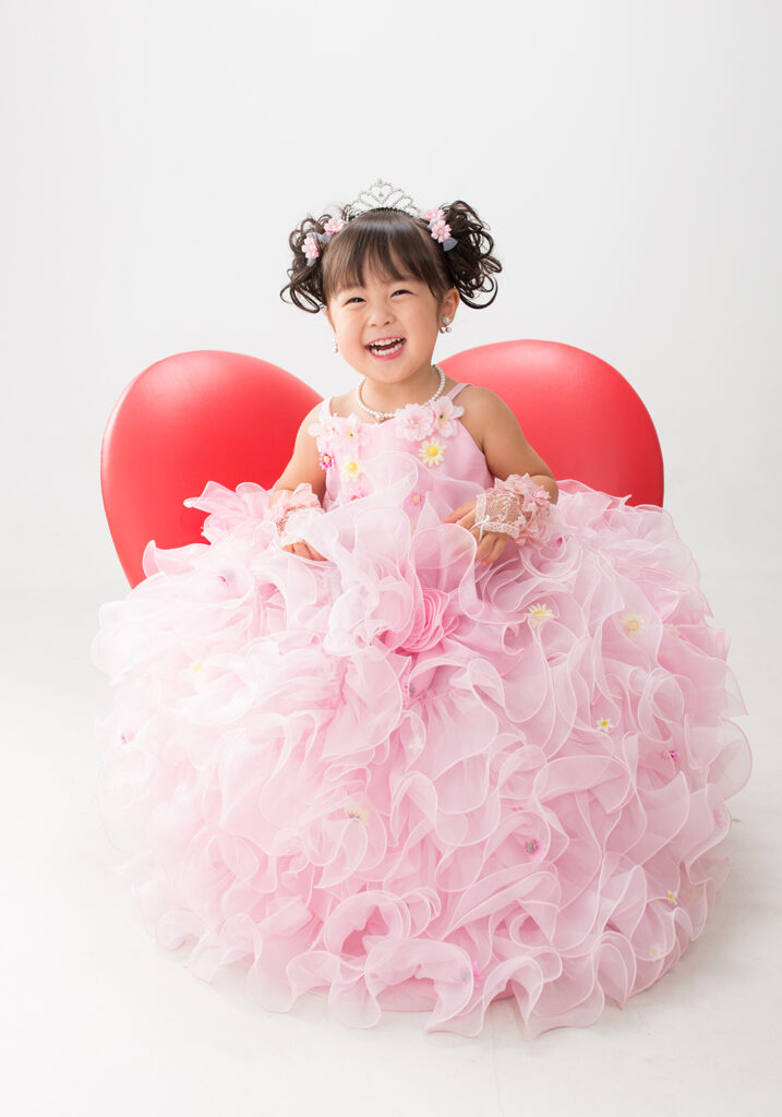 七五三，３才女，ドレス